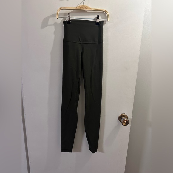 Lululemon Womens Size 0 kids Align High Waisted Legging Girls Legacy Green NWOT - Picture 6 of 8